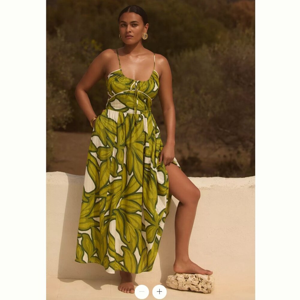 Celadine Anthropologie Sleeveless Scoop-Neck Midi Dress - XS